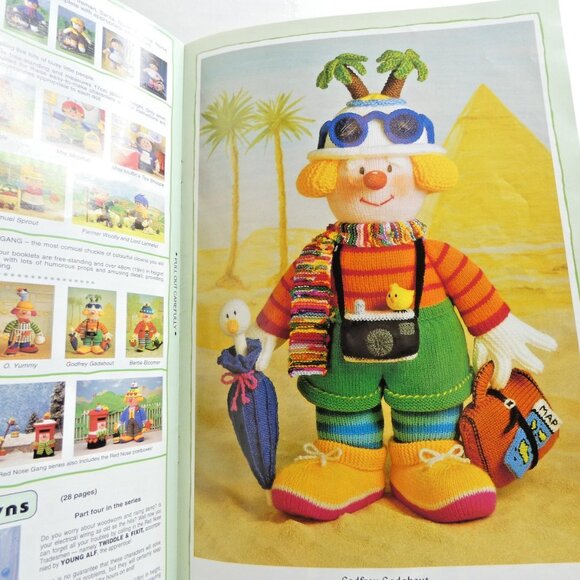 Jean Greenhowe's Knitted Clowns Pattern Booklet Double Knit DIY Vintage 1992 UK - Picture 5 of 7